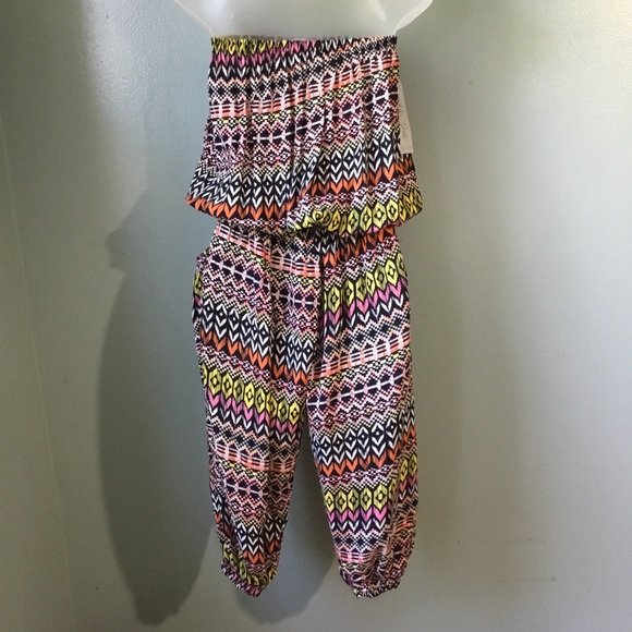 NWT Soho Girls boho strapless jumper / romper - Picture 2 of 6